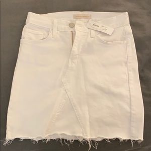 Pookie & Sebastian White Mini Skirt